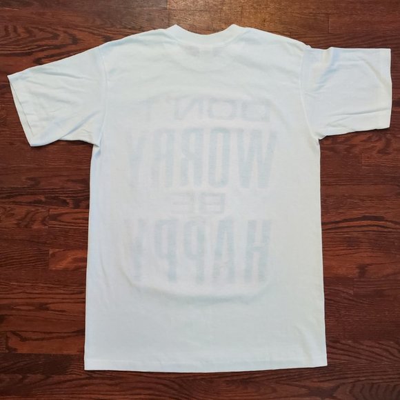 Vintage Don't Worry Be Happy Single Stitch T Shirt Size L Made in USA - Picture 5 of 6